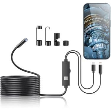 Imagem de Endoscópio com câmera serpente semirrígida