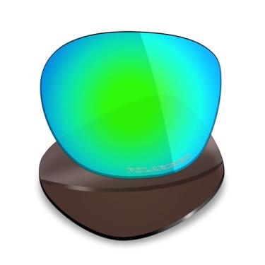 Imagem de Mryok Lentes de reposição ultra polarizadas para óculos de sol Oakley Latch OO9265 53 mm, HD Polarized, proteção UV, resistente a impactos e ajuste perfeito - verde esmeralda