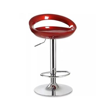 Imagem de VHDY85KA Cadeira de bar minimalista de altura ajustável, cadeira de encosto para uso doméstico, leve, mesa de frente de luxo, banco de bar com pés altos, cadeira giratória para ilha de cozinha