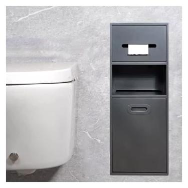 Imagem de Organizador de nicho de chuveiro de aço inoxidável - Prateleira embutida para banheiro, rack de armazenamento de alcova embutido para cozinha, sala de estar e quarto - Design cinza elegante - A