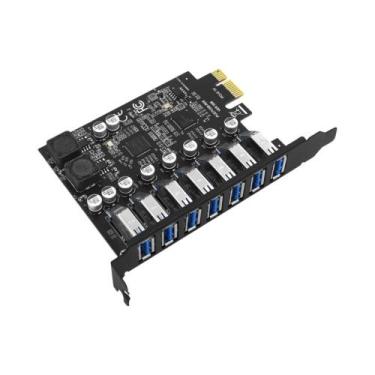 Imagem de Placa Adaptadora De Expansão USB 3.0 3.2 Gen1 PCI Express Com 7 Portas