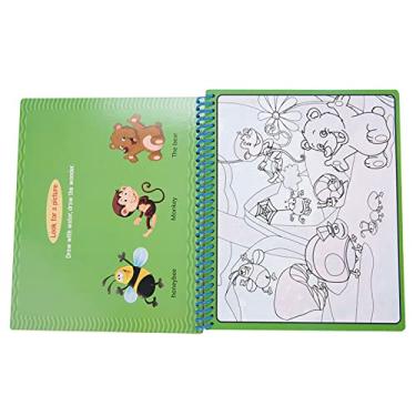 Imagem de Generic Conjunto de Tinta Reutilizável para Livro de Colorir para Desenho de água para Crianças, Brinquedo Educacional Sem Bagunça para Crianças, Ferramenta de Aprendizagem Precoce Perfeita para Pré-escola, Design Compacto, 1 Caneta de água, Atividade de Viagem Infantil (Tipo A)