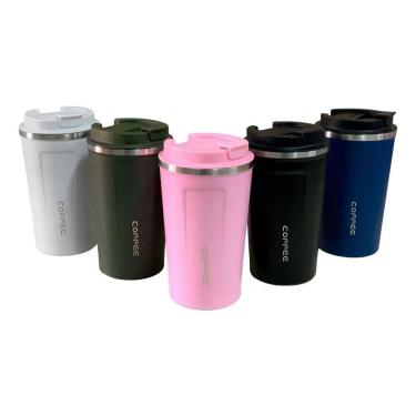 Imagem de Copo De Café Térmico Anti-Vazamento Parede Dupla Inox 50 Ros