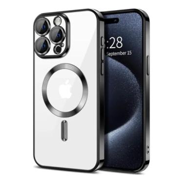 Imagem de Capa Capinha Magnética Anti Impacto Luxo Case Slim Proteção Total Lente Câmera Premium Para iPhone (Preto, iPhone 17 Pro Max)