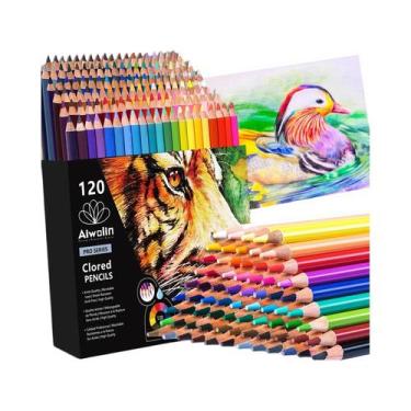 Imagem de 120 Lápis De Cor À Base De Óleo Com Ponta Macia Para Artistas Profissi