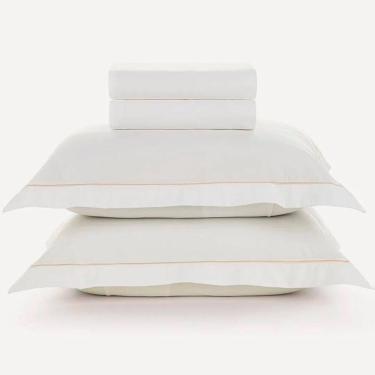 Imagem de Jogo de Cama Karsten Deliz 200 Fios 4 Peças Queen Off White
