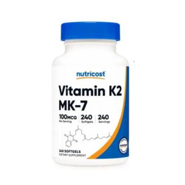 Imagem de Vitamina K2 MK7 NutriCost Máxima Qualidade 100mcg