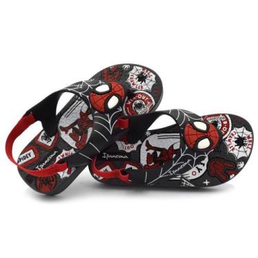 Imagem de Chinelo Infantil de Menino Ipanema Spidey Baby, Preto, 19