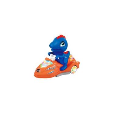 Imagem de brinca brilha passeio dinossauro com jedsky (1 unidade), Azul