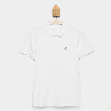 Imagem de Camisa Polo Infantil Calvin Klein Logo Bordado-Unissex