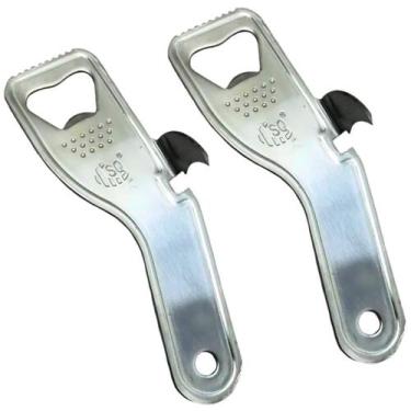 Imagem de Abridor 2x1 Lata E Garrafa Aço Inox 14,5cm Cozinha Bar Restaurante Lan