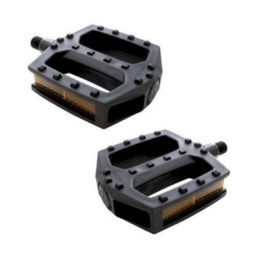 Imagem de Pedal Bicicleta Plataforma Nylon Rosca Fina 1/2 (par) - NoBrand