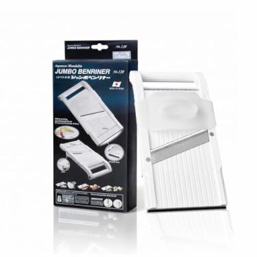 Imagem de Benriner Fatiador jumbo Mandolina, lâmina japonesa de aço inoxidável, sem BPA, 33 x 16,5 cm,