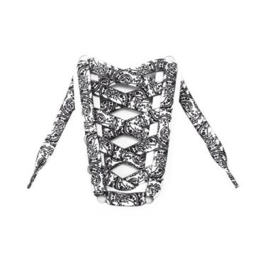 Imagem de Cadarços Planos Dourados Para Tênis Esportivos, Casuais, Basquete E Tê