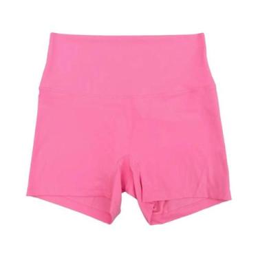 Imagem de Shorts de Yoga Fitness Cintura Alta - Cor Sólida - Leggings para Trein