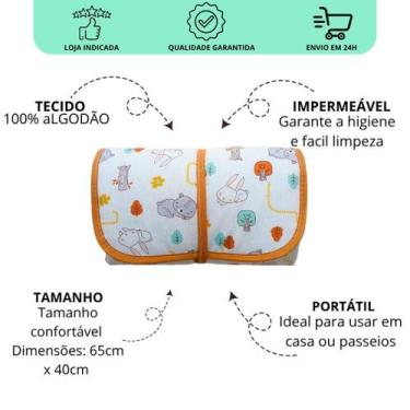 Imagem de Trocador de fraldas bebê portatil dobravel maternidade impermeavel alg