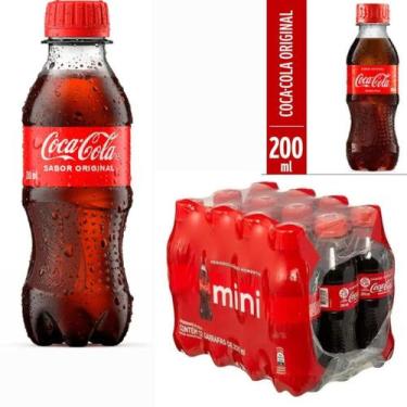 Imagem de Coca cola pet 200ml pack 12 unidades