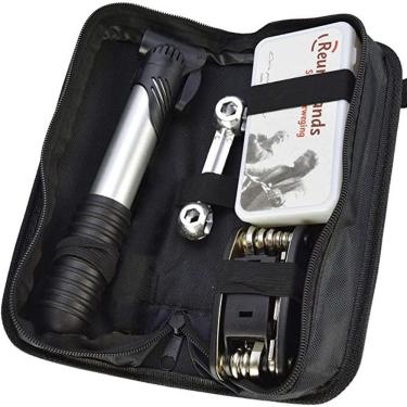 Imagem de Kit de Ferramentas para Bicicleta Remendo de Pneu com Bomba de Ar Bolsa para Quadro Leve e Portátil OEM