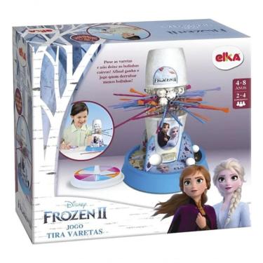 Imagem de Jogo Tira Varetas Elsa Frozen Mesa Brinquedo Infantil Frozen