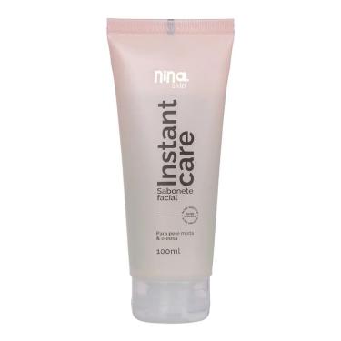 Imagem de Sabonete Facial Instant Care com Limpeza Profunda e Suave, Hidratação Intensa e Proteção Antioxidante Nina Makeup