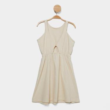 Imagem de Vestido Infantil Hering Casual Menina, Amarelo claro, 14A