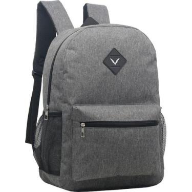 Imagem de Mochila Escolar Juvenil Adulto Masculina Básica Yepp MM9148, Cinza