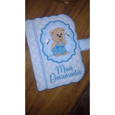 Imagem de Capa de caderneta de vacina - Sula Bordados, Azul, M