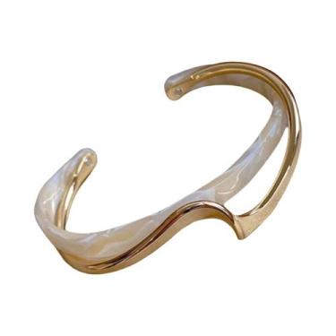 Imagem de Pulseira Feminina De Aço Inoxidável Banhada a Ouro Com Zircônias Incru