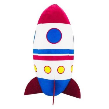 Imagem de Foguete Pelúcia Vermelho Branco Azul 31cm - Foffy
