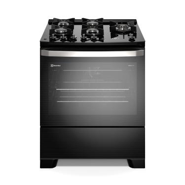 Imagem de Fogão 5 bocas Electrolux Preto Experience Mesa de Vidro, Grill e PerfectCook360 (FE5CB)...