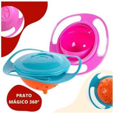 Imagem de Prato Mágico Infantil 360 Não Derruba Alimento Bowl Bebê - art beby