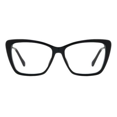 Imagem de Armação Óculos de Grau Jimmy Choo 375 807 Preto, Preto