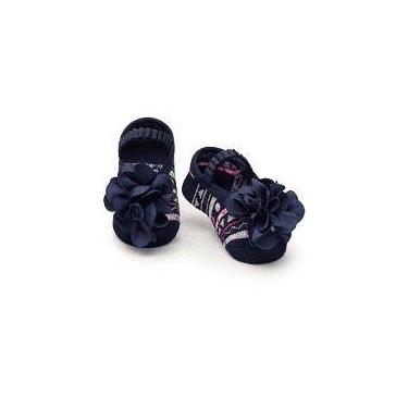 Imagem de Meia Sapatilha Baby Puket Azul Marinho - 5 A 8 Meses