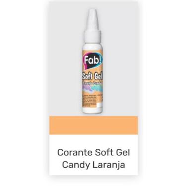 Imagem de Corante Soft Gel Candy Laranja - FAB , 25g