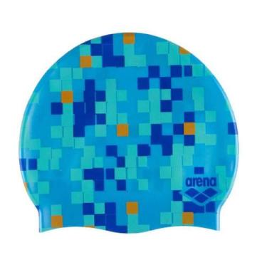 Imagem de Touca De Natação Arena Print 2 - Unissex, Unico, Azul