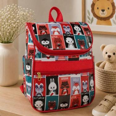 Imagem de Mochila Maternidade Média Elegante Espaçosa Prática Resistente Cor:Ver