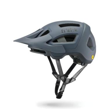 Imagem de Capacete Ciclismo Fizik Kassis Branco C/Luz, Cinza escuro, M