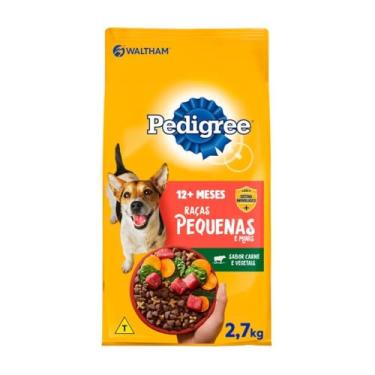 Imagem de PEDIGREE Ração Carne e Vegetais Cães Adultos Raças Pequenas e Minis 2,7 kg