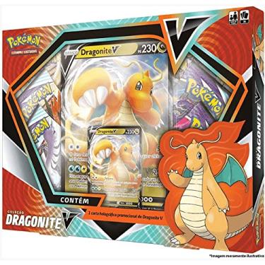 Imagem de 2 Box Pokémon Coleção Dragonite V e Arceus V Copag Cards Card Carta Cartas em português
