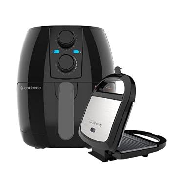 Imagem de Kit Fritadeira 3L Cadence e Sanduicheira Prime Inox - 127V