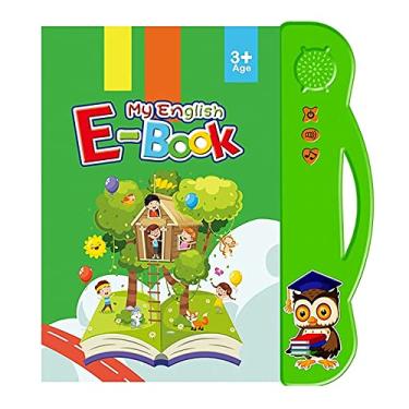 Imagem de Tingpai Livro de som em inglês, livro inte tivo, falante, brinquedo de leitu educacional inf l pa crianças, meninos, meninas