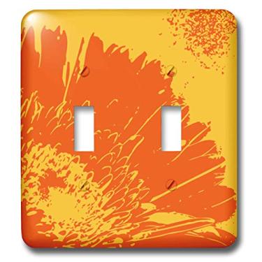 Imagem de 3dRose lsp_20567_2 Interruptor de alternância dupla de margarida laranja Pop Art Gerbera