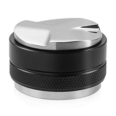 Imagem de Distribuidor e adulterador de café de 53 mm - nivelador de café de cabeça dupla 2 em 1 serve para filtro Breville de 54 mm - ferramenta de nivelador profissional de café expresso ajustável em profundidade