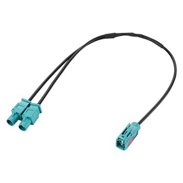 Imagem de Anina Adaptador de antena para VW Audi Skoda Seat Aftermarket rádio estéreo cabo adaptador aéreo adaptador de antena Y Fakra (Z) soquete duplo Fakra Plug Cable para MFD2 MFD3 RNS300 RNS310