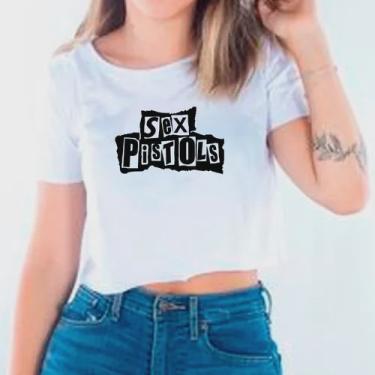 Imagem de Camiseta Cropped Sex Pistols Banda De Rock