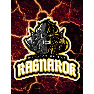 Imagem de Notebook Warrior of The Ragnarok - Fire Edition (Feral): College Ruled - 240 pages - Large 8,5 x 11 in