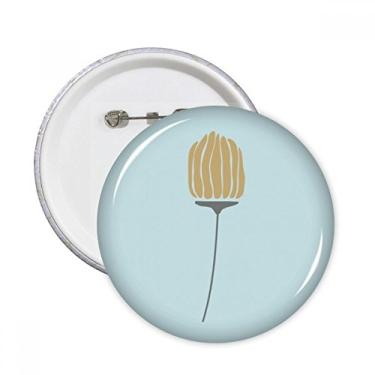 Imagem de Bud Plantas abstratas padrão artístico pinos redondos distintivo decoração roupas 5 peças presente