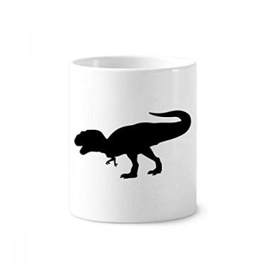 Imagem de Dinosaur Bones Porta-canetas em miniatura feroz escova de dentes caneca, suporte de cerâmica