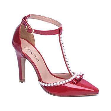 Imagem de Sapato Scarpin Verniz vermelho cor: vermelho; tamanho:38