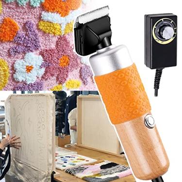Imagem de Aparador De Carpete Bege Ferramentas De Escultura Tufting Tosquiadeira, Tosquiadeira EléTrica De 200 W Com Cabo De AlimentaçãO De 2,8 M, Tesoura EléTrica Para Tufting